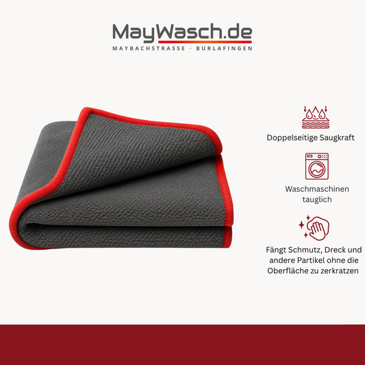 Mikrofasertuch XL – 60x90 cm, 1200 g/m², beidseitig – Perfekt für große Flächen