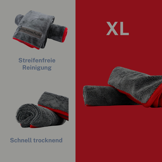Mikrofasertuch XL – 60x90 cm, 1200 g/m², beidseitig – Perfekt für große Flächen